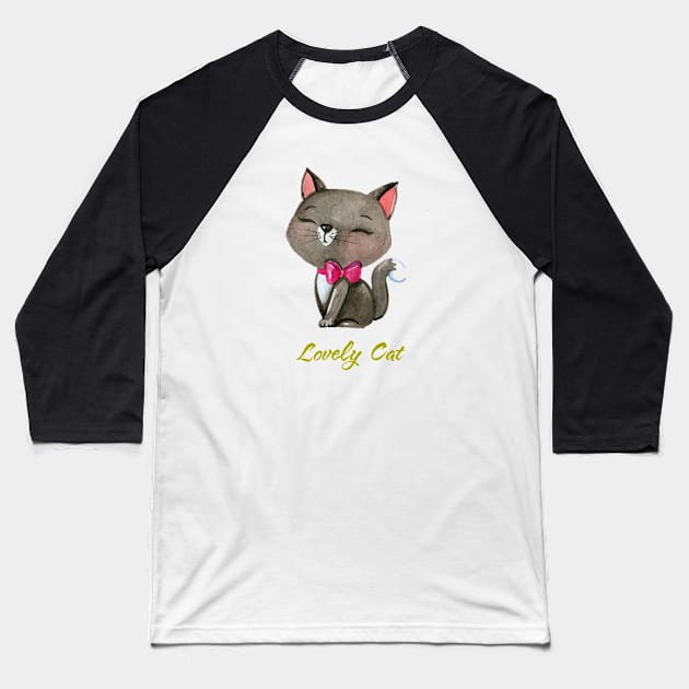 Lovely cat Baseball T-Shirt by This is store